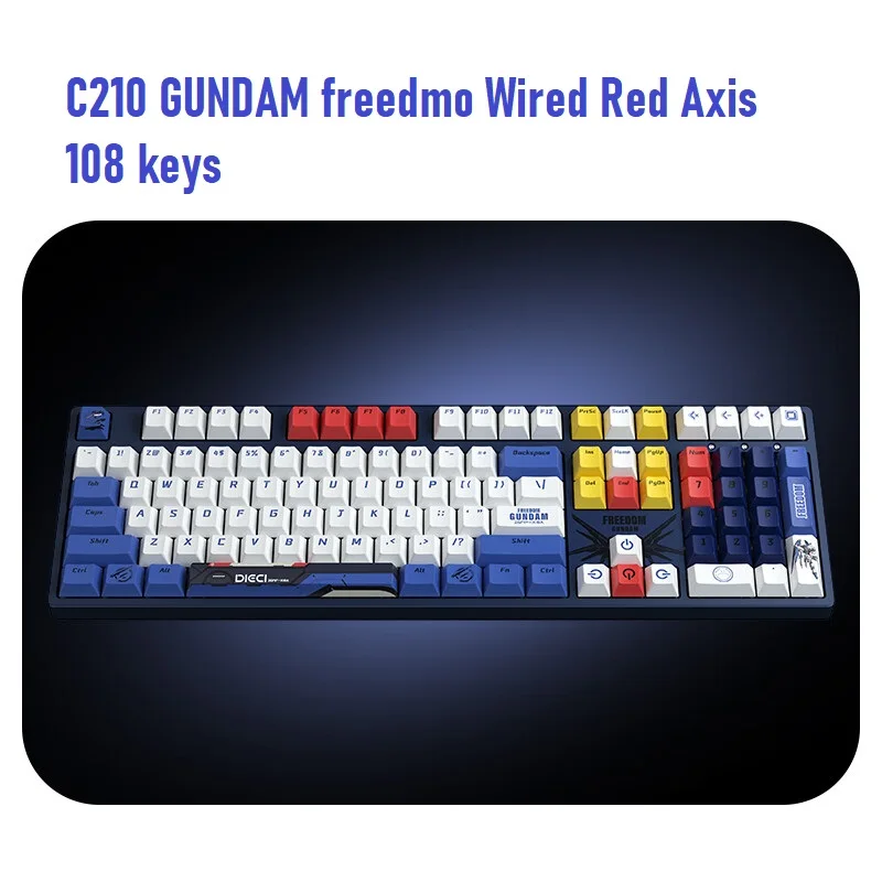 GUNDAM Mechanical Keyboard - Zaku Keycaps & Anti-ghosting