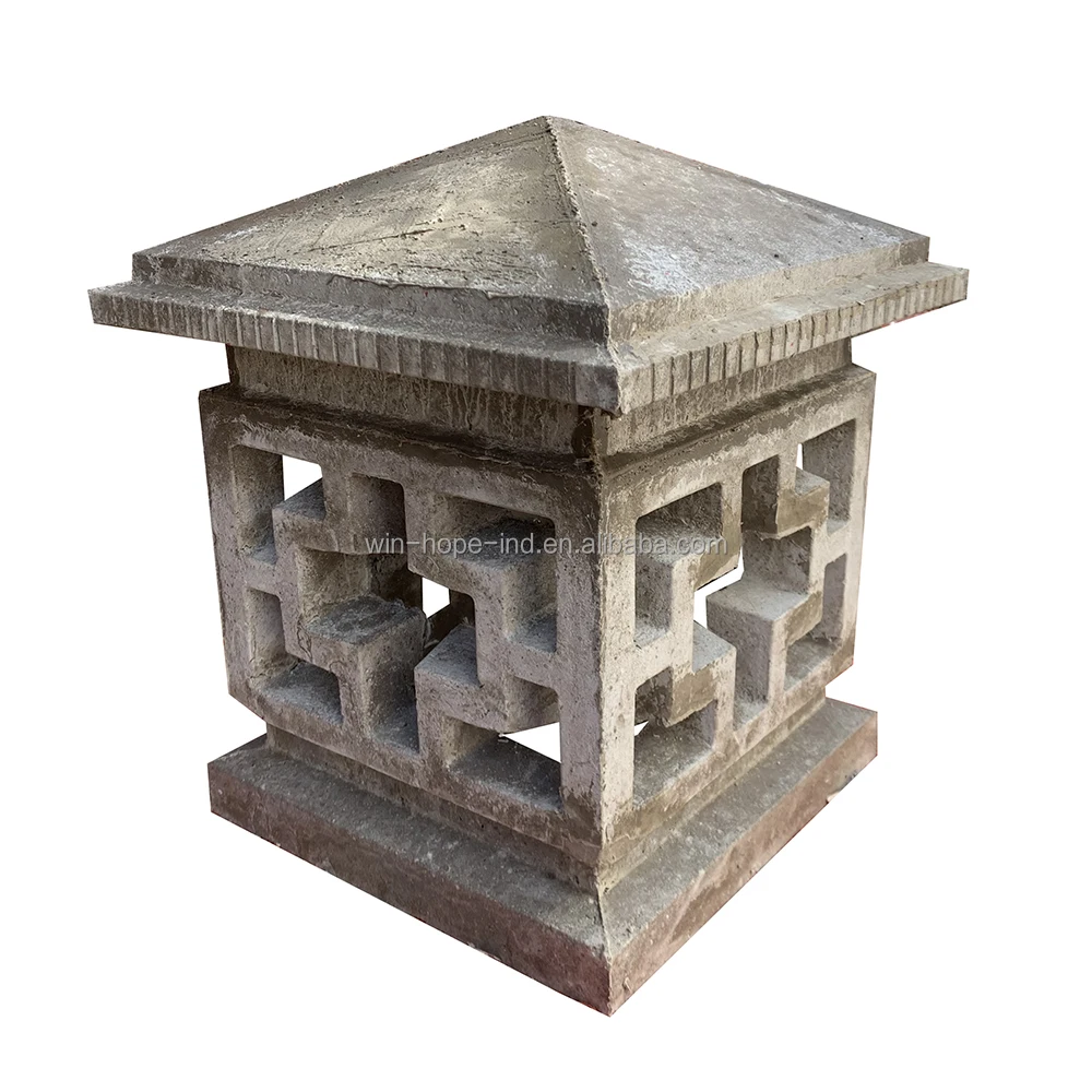 Abs Plastic Concrete Lamp Statue Mold With Hollow For Garden Villa