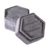 Boîte à bague simple gris foncé - gris foncé