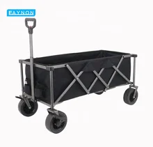 Eaynon Push-Pull Aluminum Utility Picnic Collapsible Folding Wagon Camping Cart For Beach