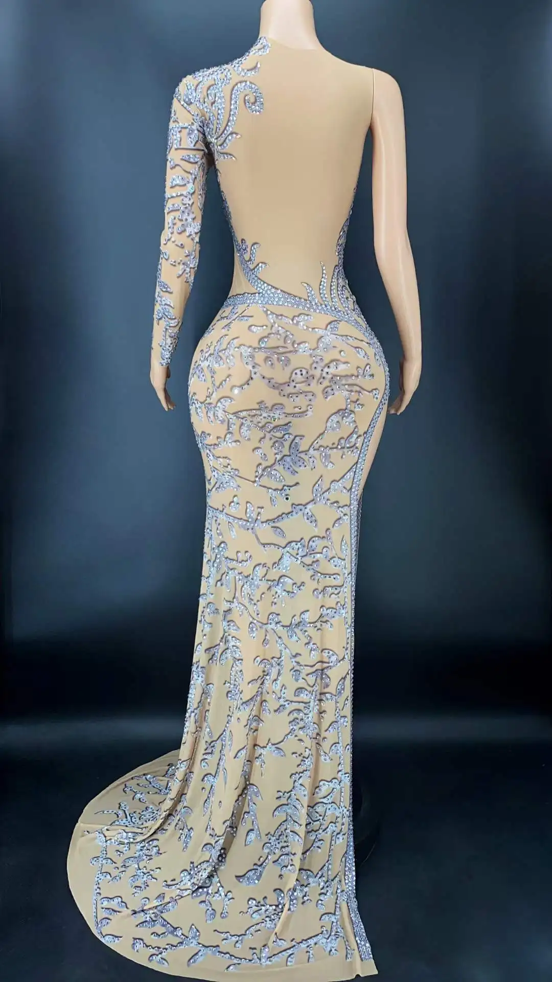 AD1182 Kimshein vestidos de moda elegante mujer Sexy diamantes