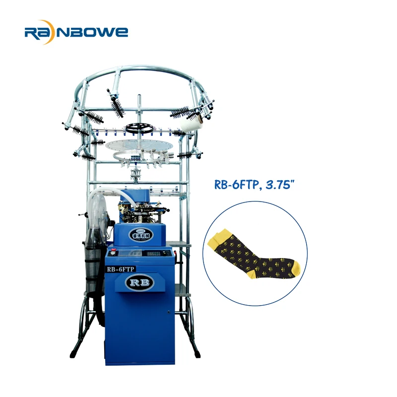 Automatic Computerized 6F Baby Sock Knitting Machine Manual Operation with Core Motor Component Toe Sewing Best Price for Sale