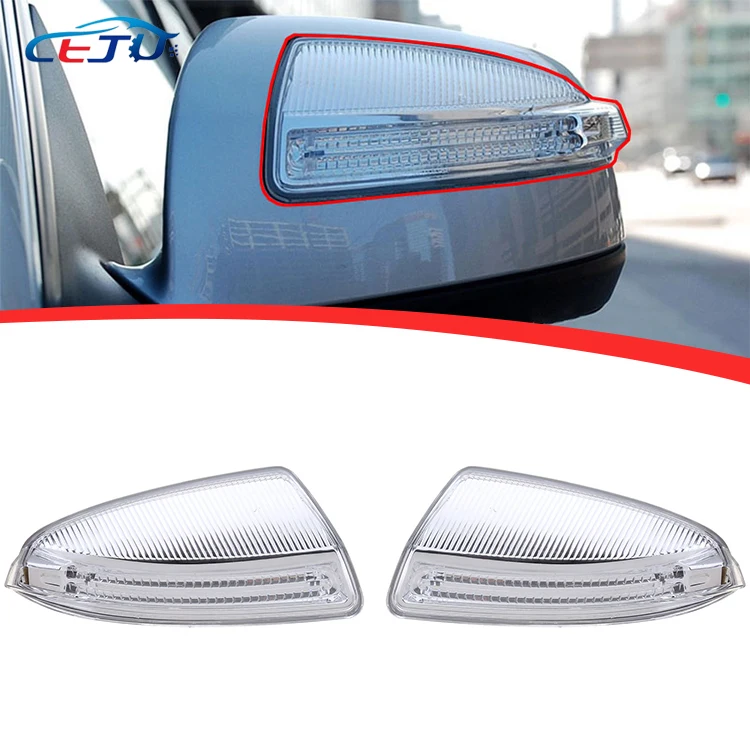 thumbnail image 2 of Mirror Turn Signal Lamp Kit – Mercedes-Benz X164 GL350 GL450 GL550, Clear Lens 2 of 6