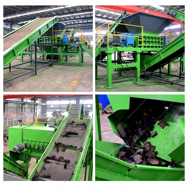 Fully Automatic Tire Recycle Second Hand Tyre Recycling Machines Tire Shredders Recycling