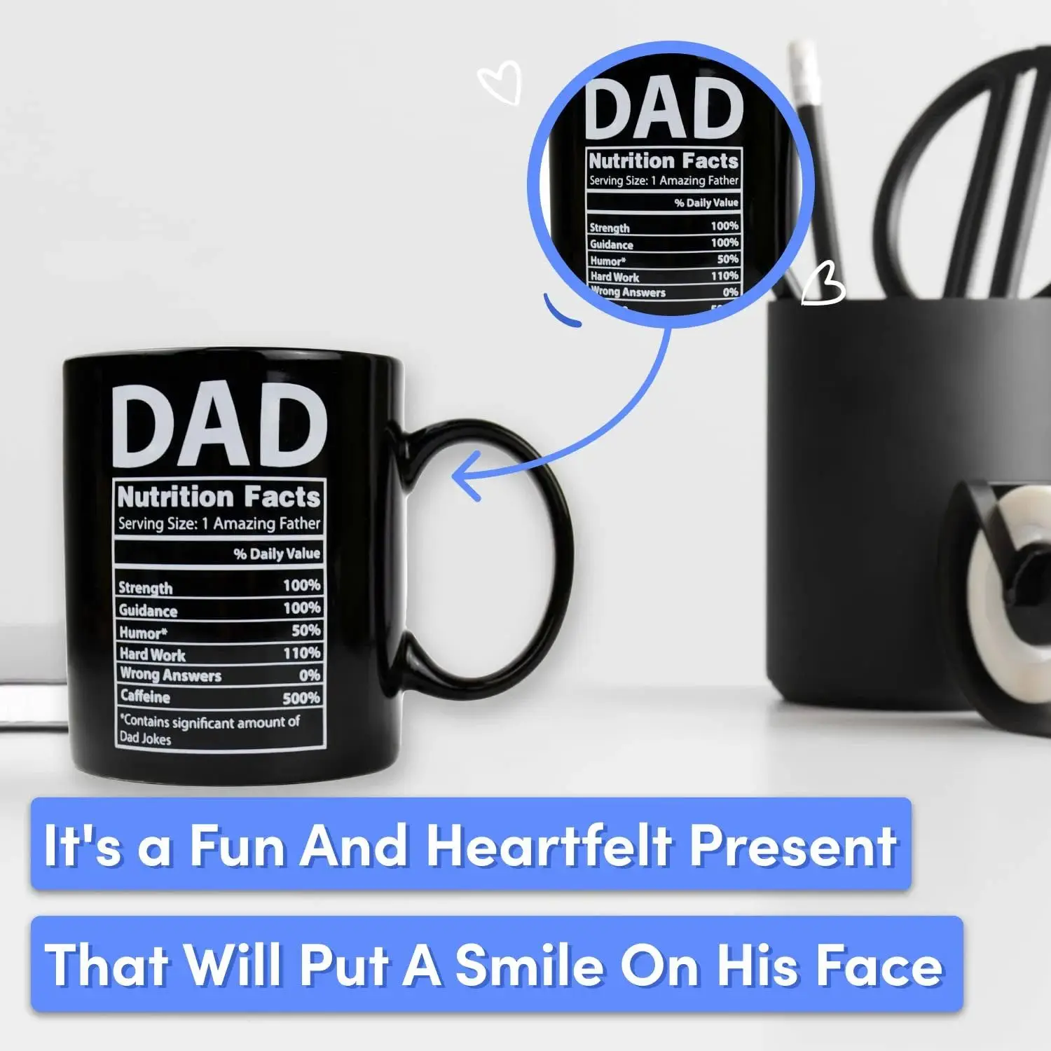 Mug Porcelain Coffee Cup Dad Gifts Fathers Day Gift 2023 Ceramic Novelty Mugs HANDGRIP Presents Drinking Customized Packing manufacture
