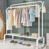 150cm Double Pole 1 Tier Storage Net With Wheels White