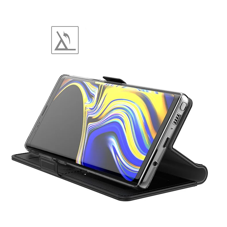 product laudtec pu tpu flip cover mobile phone case anti drop magnetic wallet card insertion protective cover for samsung galaxy s25-4