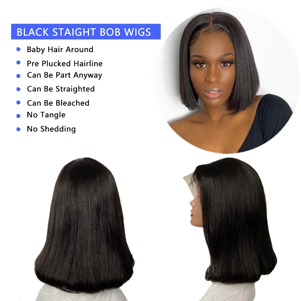 XYS 180% Density Big Promotion in High Quality Bob Wig, Fashion Products Short Cut Straight Lace Front Bob Wig13x4