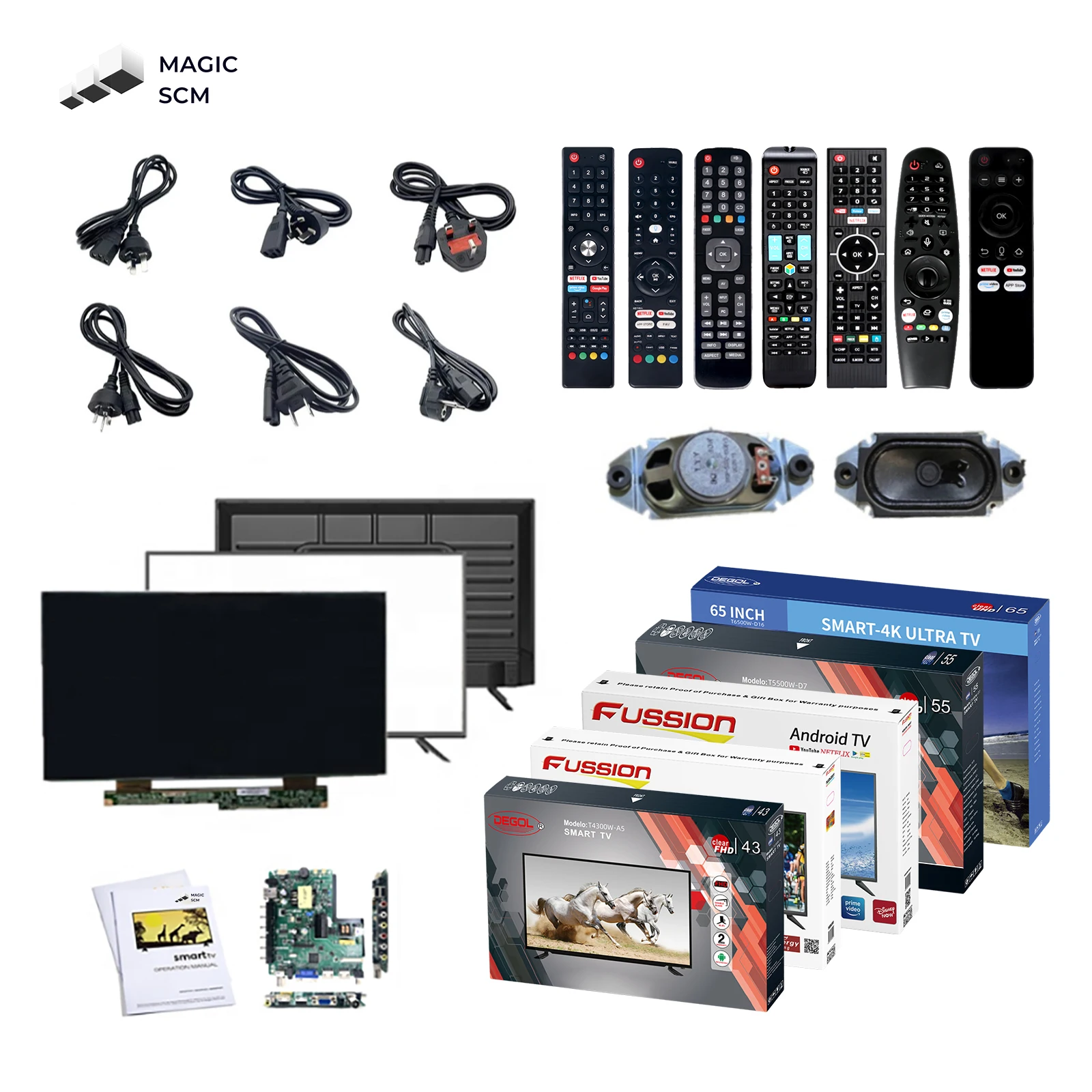 Smart Flat Screen Led Tv 49 50 55 Inch Full Screen 4k Hd Tv Television Universal Android Smart Tv for Home