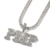Silver with cuban chain