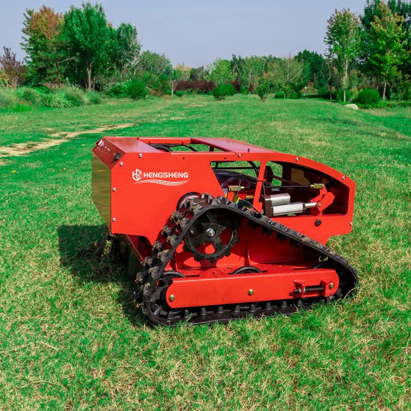 CE/EPA Remote-controlled Tracked Lawn Mower Cutting Width 550mm 145AH Ternary Lithium Battery 2.5 Acres Per Hour Robotic Mower