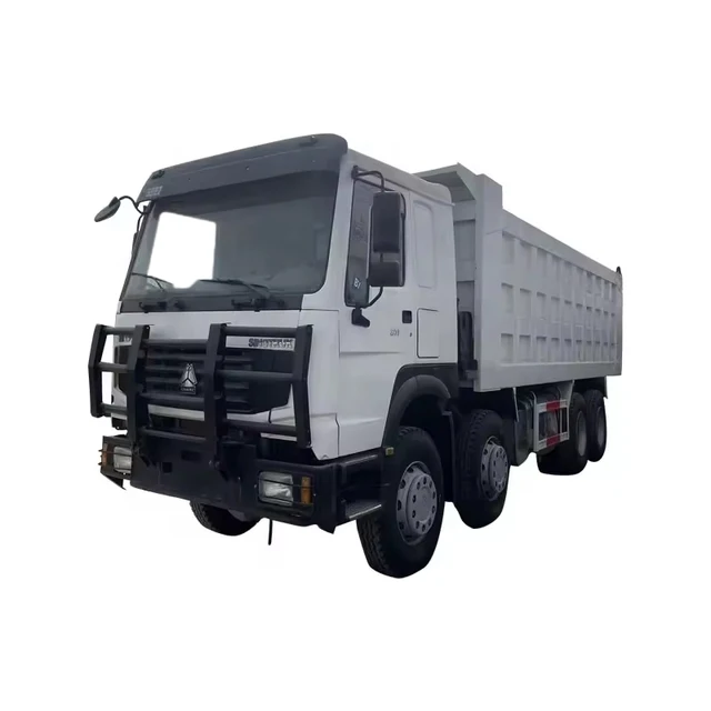 Sinotruck Howo used 8X4 diesel heavy duty urban construction muck transport dump truck originated from China