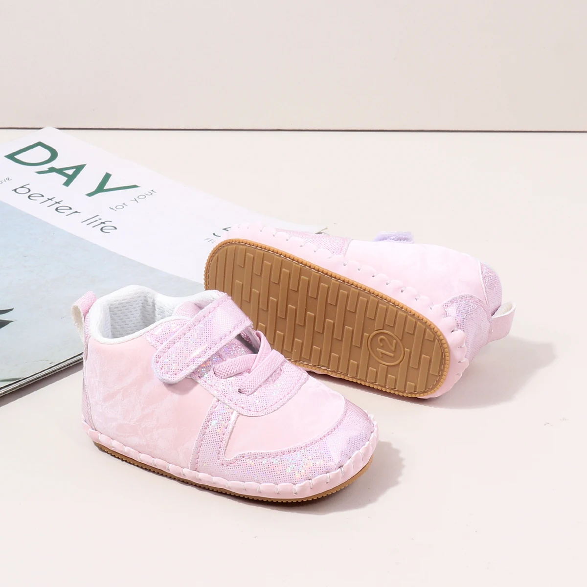 High Quality Baby Sneakers Soft PU Anti-Slip Sole Light Breathable Rubber Flat Walking Style Spring Autumn Newborn Toddler Boys factory