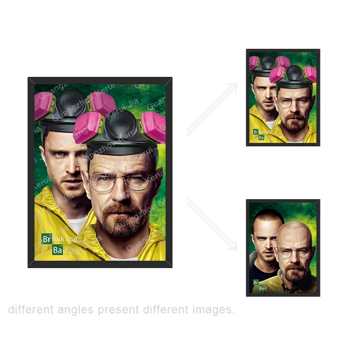 Оптовая продажа лентикулярный 3d постер цельный Драконий шар Месси Рональдо Человек-паук фильм аниме