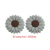 Flowers Focal bead Light Gray SA139