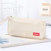 Labeled pencil case beige