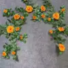 Auspicious Rose Vine - Orange (180 cm)