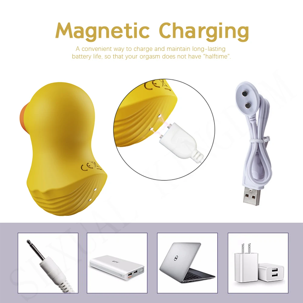 Sucking Vibrator Duck Vibration Sucker Oral Licking Clitoris Stimulator  Nipple Tongue Sucking Adult Sex Toy for Women