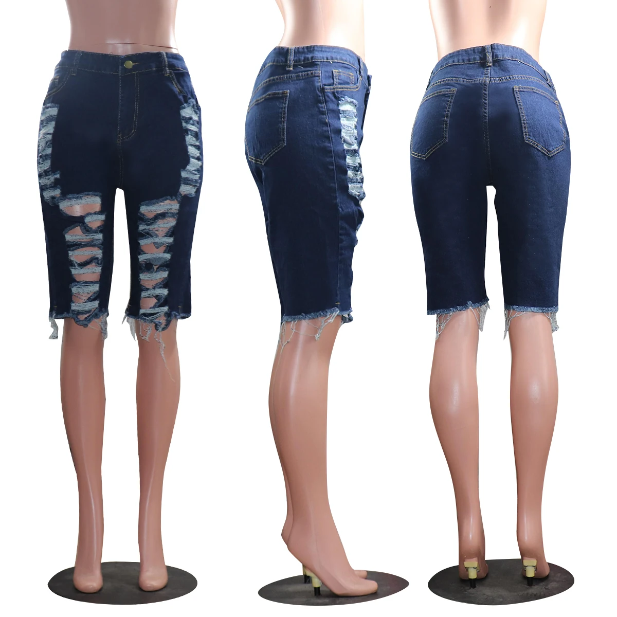 Womens Blue Jeans Plus Size Denim 