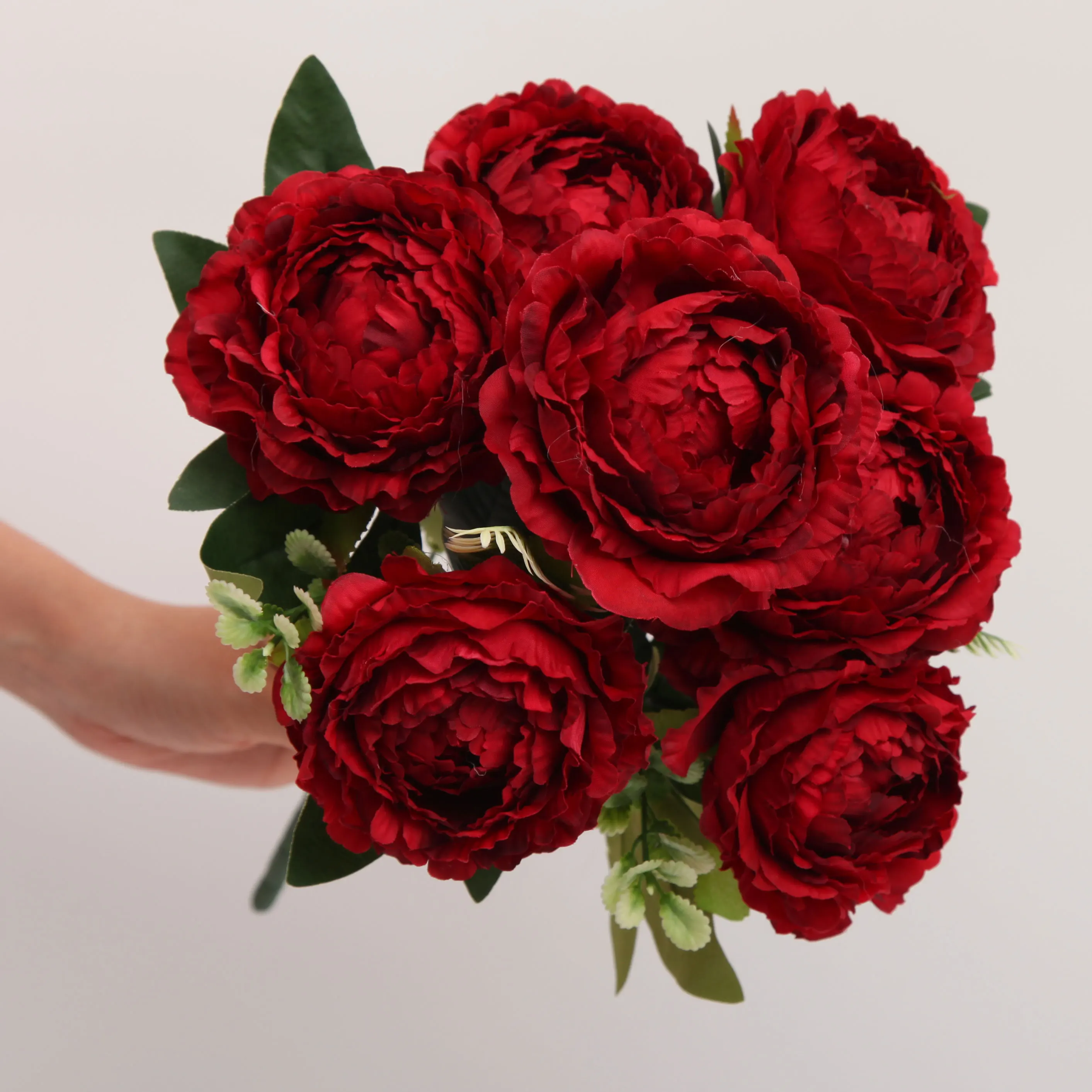 Artificial Silk Peony Flower Bunch 6 Heads Wholesale For Wedding Home