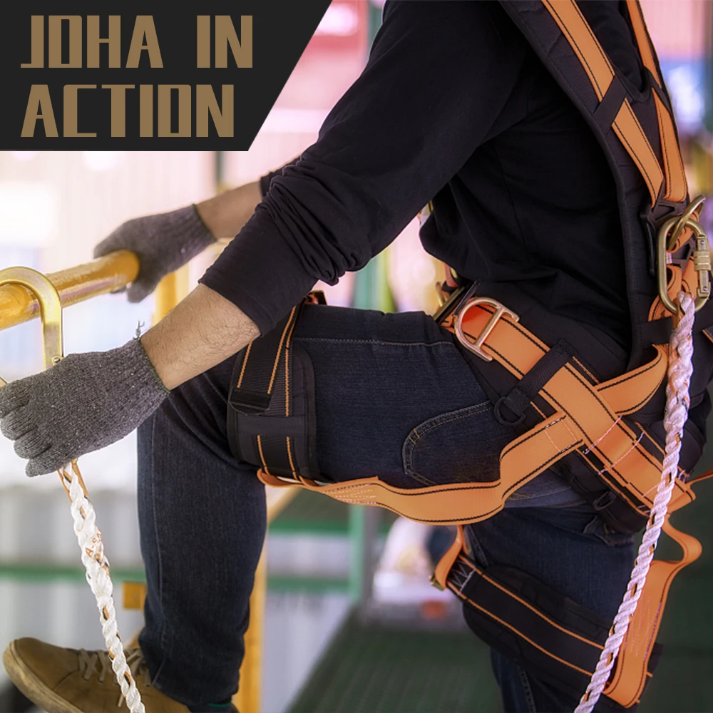Full Body Protection Fall Protection Safety Rope Safety Belt Outdoor High Altitude Protection Body Safety Harness