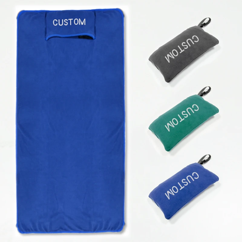 Super Soft Cute Travel Gift Blanket With Pocket  2 In 1 Lumber Cushion Polar Fleece Pillow Blanket