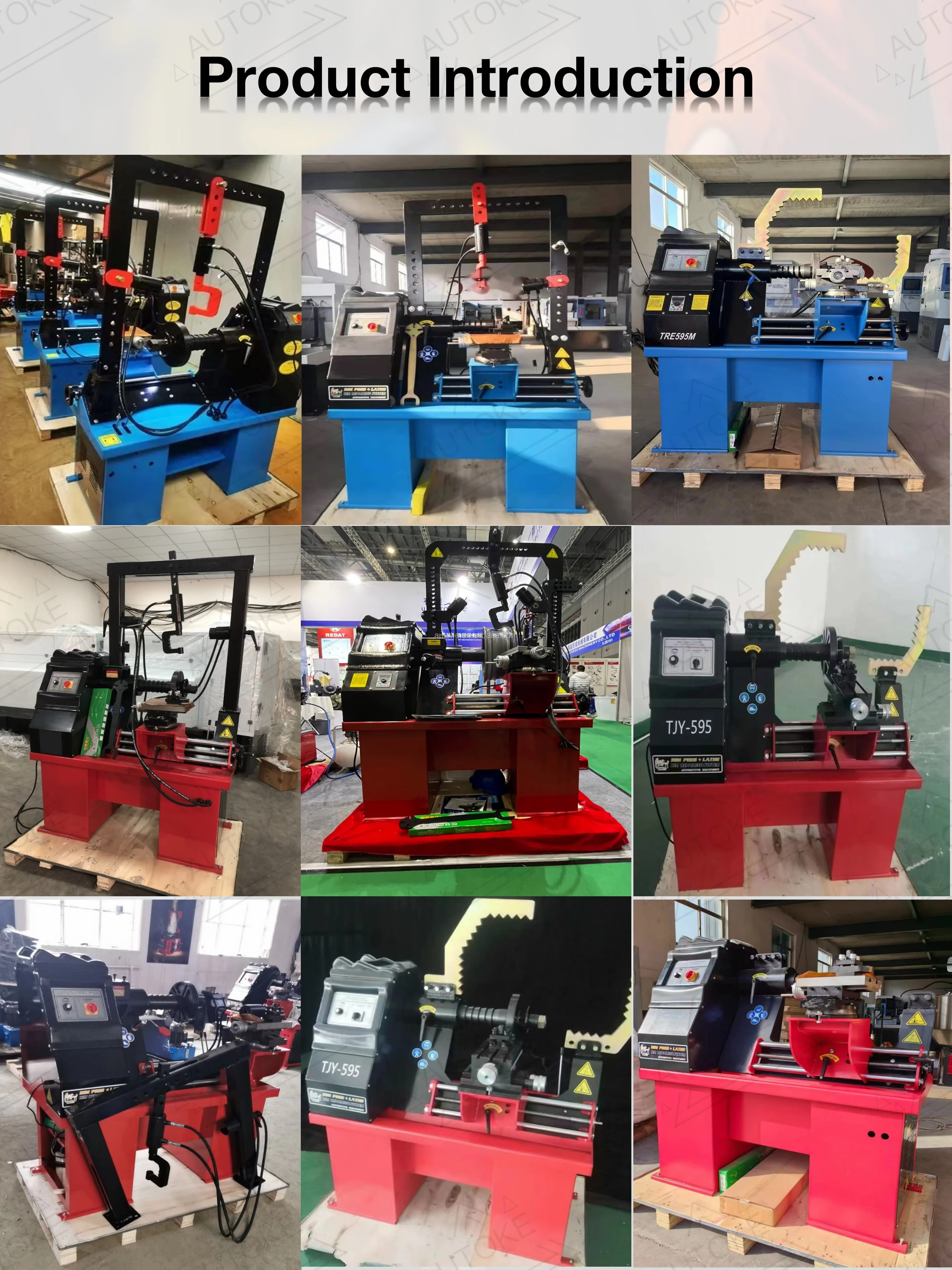 Automatic Wheel Straightening Machine with 10-26 Inch Hub Range 10t Hydraulic Pressure and 1.5KW Power