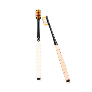 Household Adults Teeth Products High Density Bristle Toothbrush for Home Blister Card Crystal Handle Toothbrush