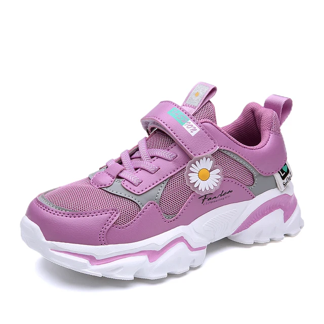 Girls Daisy Daily Shoes Sport Footwear Pink Summer Kids Sneaker Zapatilla Para Chica Color Rosado Uva Y Blanco - Image 6