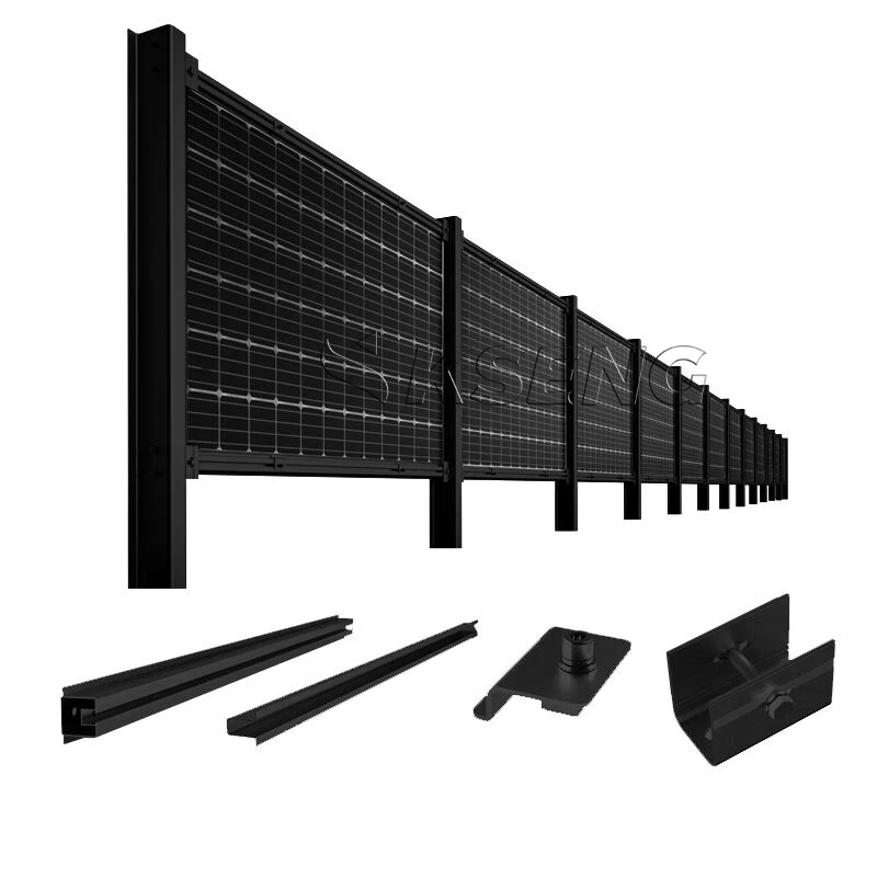Kseng Solar Fence Pv Solar Panels Vertical Support Ground Mounting System Solar Farm