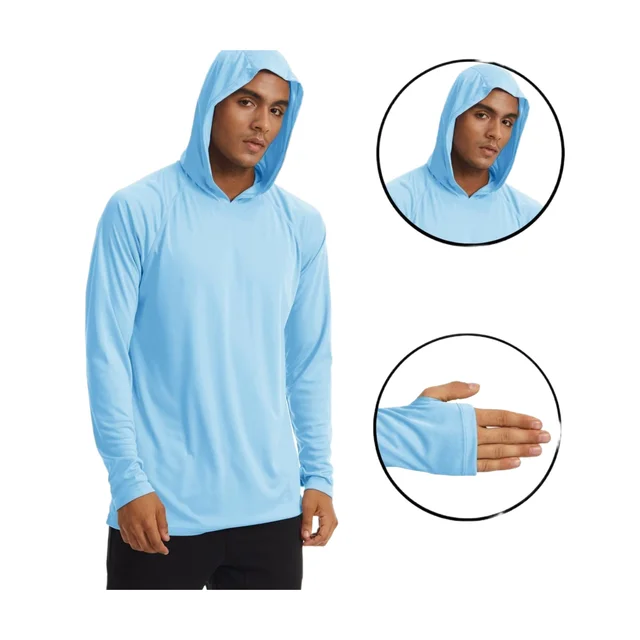 New sports sweatshirt hooded pullover running training fitness clothes casual sun protection sportswear