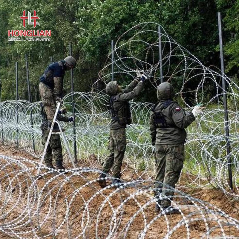 High-quality Pointed Factory Price Boundaries Wall Razor Wire Pvc Coated Concertina Galvanized Fence Razor Wire