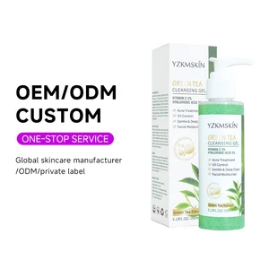 Skin Care OEM Product Facial Moisturizer Oil Control Serum Clean Balm Makeup Remover Green Tea Foam Cleanser Gel Face Wash