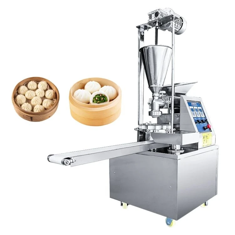 Automatic fill small chinese pork baozi steam stuffed mo mo bao bun nepali nepal momo making machine price part dumpling maker