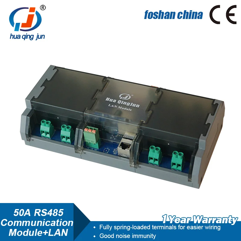 Factory 8-Channel RS485 Ethernet Relay Module UDP MQTT HTTP 50A HF165F-50A Hongfa Single Open Relays Modbus RTU TCP
