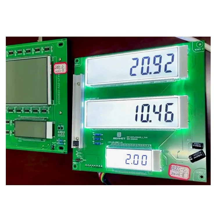 Fuel Dispenser Board Panel 4 Digit 7 Segment Liquid Display LCD Glass 12 Digits LCD Display Modules For Fuel Oil Station Pomps