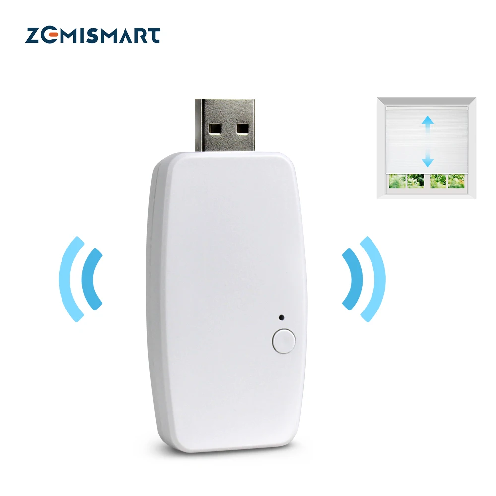 Zemismart WiFi Control Mode Rechargeable Solar Panel Roller Blind Motor 38mm Tube Electric Roller Blind Shade RF Remote Control
