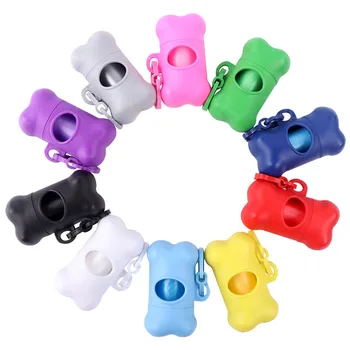 Bone Shape Pet Poop Bag Dispenser Custom Dog Poop Bag With Hook Poop ...