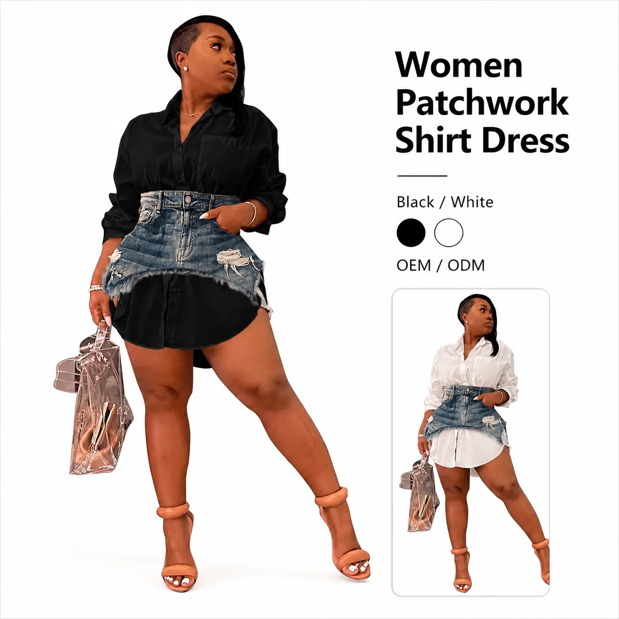 Sexy Hot Women Dress Denim Skirt Denim Dress Girls Dresses