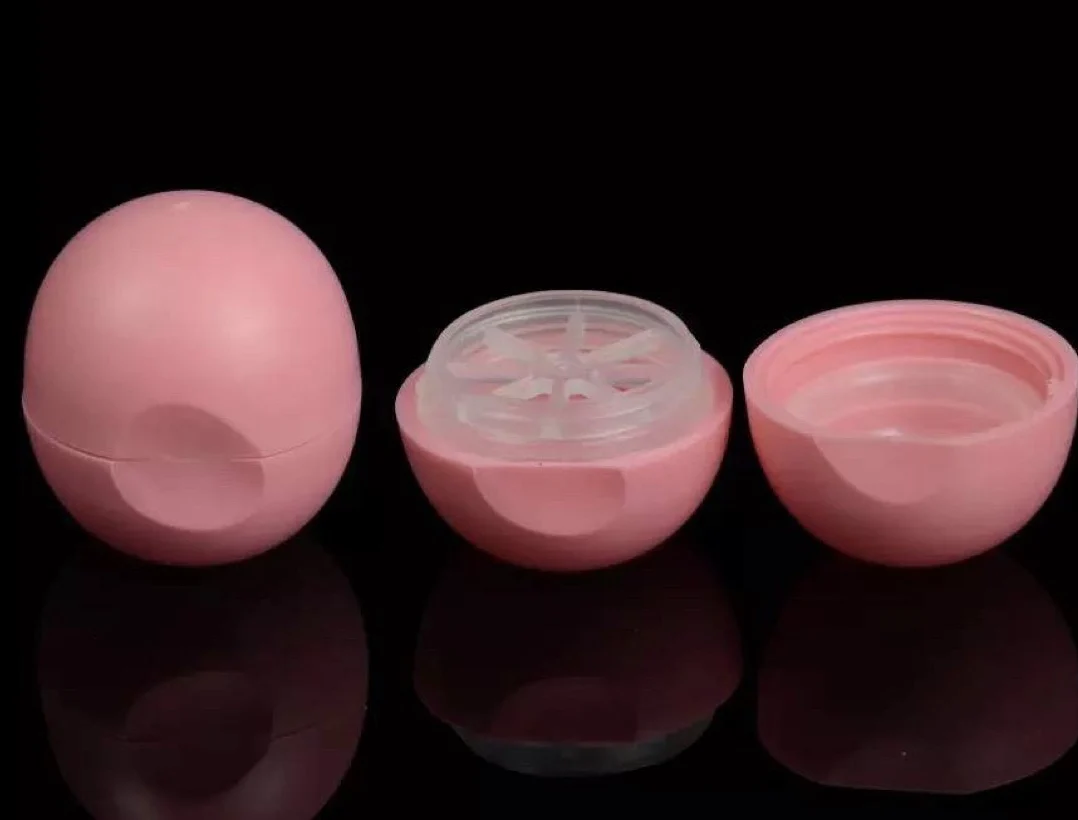 DIYEOSリップバームジャー安い空のボール形状卵形リップバーム