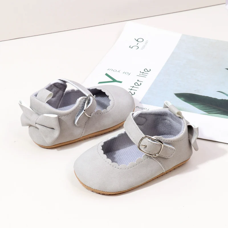 Factory Directly Beautiful Fancy Baby Girls Shoes Soft Sole Newborn Infant Shoes for Girls Cute Bowknot for Toddler Girls details