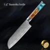 7.5'' Santoku knife  blue