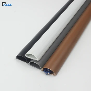 Good Insulation Solid Through 0.82*0.036 ft PVC Decorative Cable Trunking For Safety Using