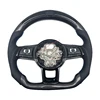 Perforated Leather+led+blue Stitching+Carbon Fibre