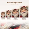 ZZC0621 Dipinto di Babbo Natale con renna di Natale