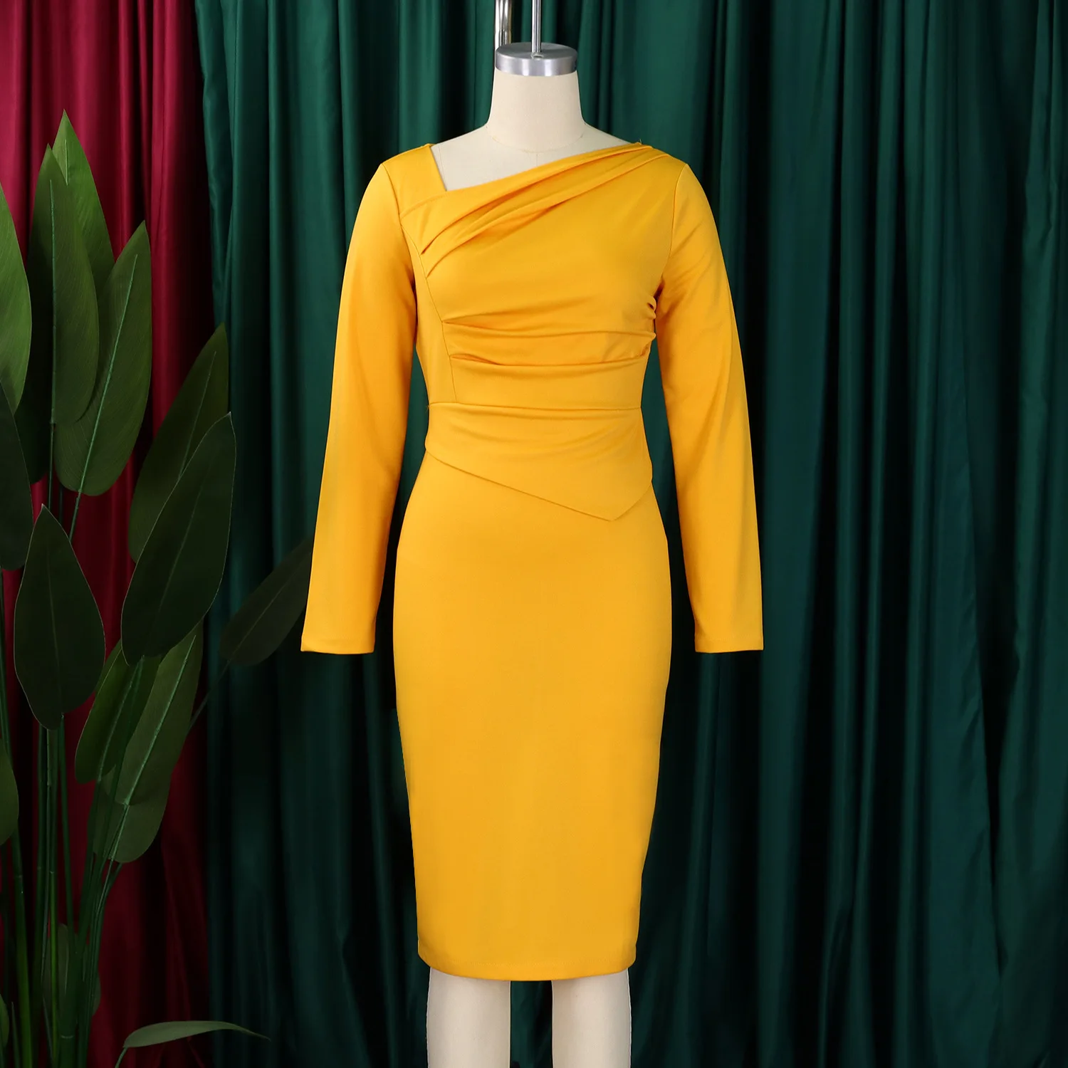 blue dress for baby girl Get Knit Long Sleeve Bodycon Midi Dress