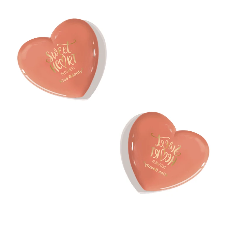 Красочная пудра для лица хайлайтер и румяна палитра для макияжа сияющая контурная бронзовая румяна в форме сердца