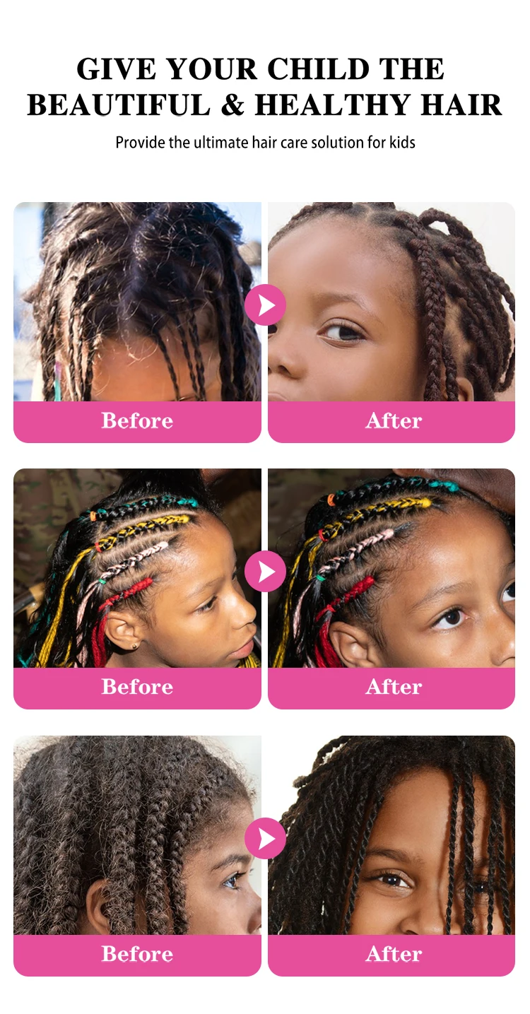 Natural Black Children's Hair Care Set Children's Deep Care Shampoo And