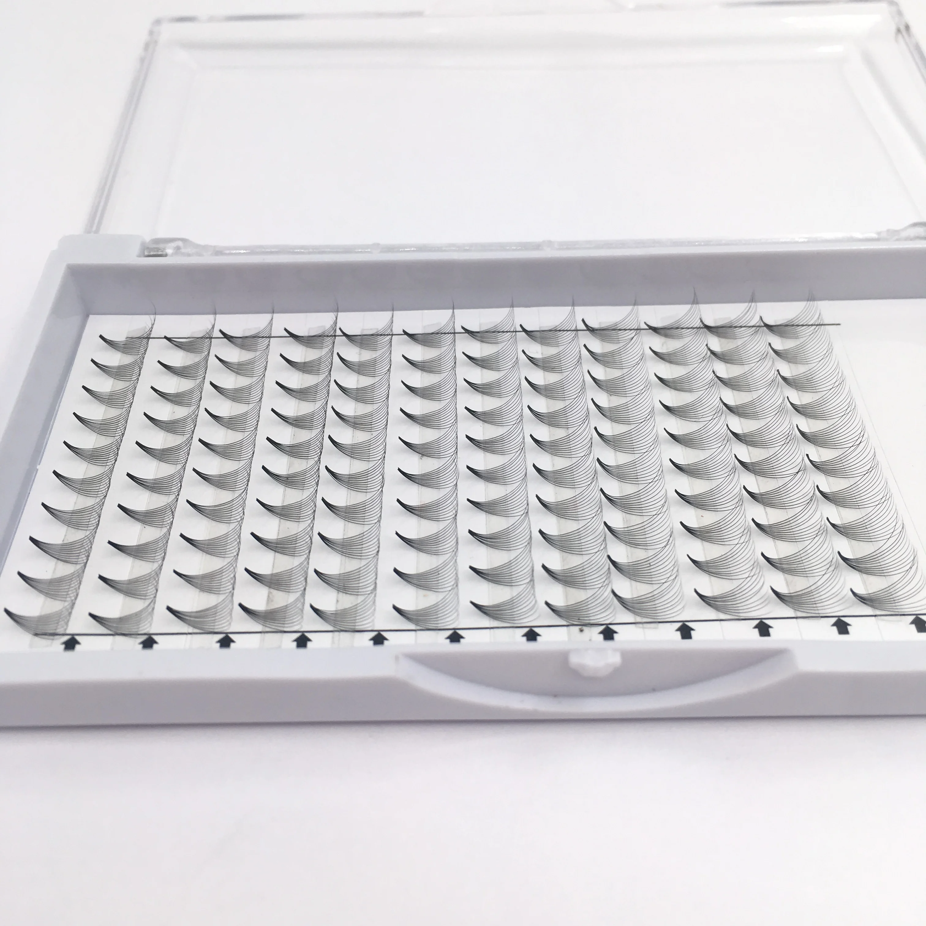 
 Lashes3d оптовый поставщик шелковые ресницы свет. 05 d завитки 10d предварительно fanned объемные ресницы  