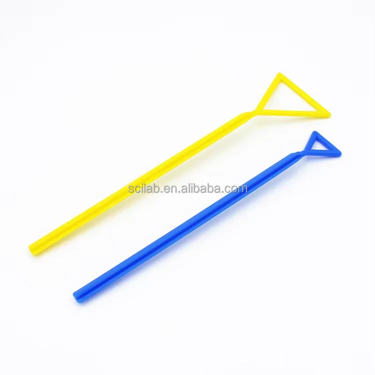 Plastic Triangular Plastic Triangle Bacterial Cell Spreaders - Scilab Lab Tools
